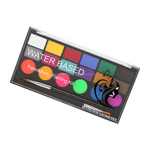 18 couleurs UV enfants Facepainting <span class=keywords><strong>Kit</strong></span> à base d'eau lavable corps artiste peinture <span class=keywords><strong>carnaval</strong></span> <span class=keywords><strong>maquillage</strong></span> fête - Product Image 5