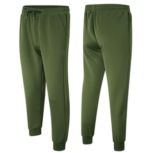 Conjunto Deportivo Premium para Hombre, Color Verde Claro, con Cierre, Mezcla de Algodón y Felpa, Tejido de Invierno, Cuello Alto, Corte Holgado - Product Image 5