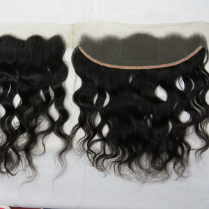 ผมดิบลูกไม้โปร่งใส frontals 13X6 13x4 4 5x5 6x6 7x7ปิดลูกไม้สวิสผมมนุษย์ถึงหูปิดบาง - Product Image 1