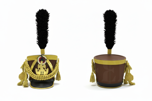 100% High Quality Black Gold Custom Design Peak <b>Cap</b> Ceremonial Parade <b>Hat</b> Uniform Dress <b>Cap</b> Custom Style Tassel Decoration - Product Image 4