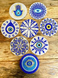 Colección de Posavasos de Cuentas Bordadas de Diseño, Hechos a Mano, de Lujo, con Forma Personalizada, Decorativos para una Vida con Estilo - Product Image 1