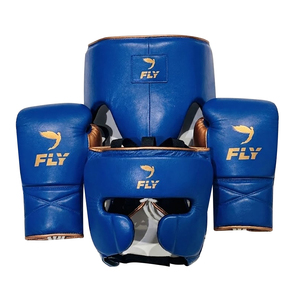 Equipo de entrenamiento de boxeo de cuero vacuno genuino de alta calidad con logotipo personalizado, conjunto de boxeo Fly hecho a medida para adultos. - Product Image 1