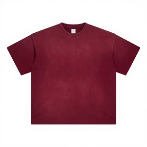 Camisetas Unisex Oversize de Algodón 100% de 280 Gsm, Teñidas Lisas, Transpirables, Estilo Urbano, Personalizables al por Mayor - Product Image 3