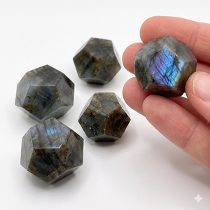 คริสตัลโดเดคาhedron หินลาบราดอร์หินโดเดคาhedron ผู้ค้าส่งอัญมณีบําบัดหินธรรมชาติคริสตัลหัตถกรรมผู้ค้าส่ง - Product Image 2
