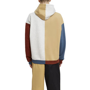 Wholesale High Quality Winter Color <b>Block</b> Hoodie Cotton Polyester Custom Print Eco-Friendly Oversized Fit Mens Fleece - Product Image 6