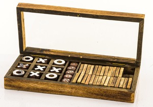 Juego de Mesa Decorativo de Madera Natural Tic Tac Toe, Juego de Madera para Niños para Jugar en Interiores y Accesorios, Precio al por Mayor - Product Image 6