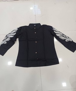 สินค้ามาใหม่ เสื้อผ้าฝ้ายดีบา ปักมือ งานปักบัตตา  เสื้อตัวบนเท่านั้น สวมใส่สบาย ราคาขายส่ง เสื้อผ้าชาติพันธุ์ สีดำ - Product Image 5