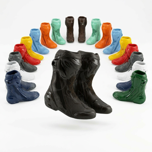 Bottes de moto imperméables de sécurité en gros, antidérapantes, respirantes et durables pour la course et la protection des motards - Product Image 1