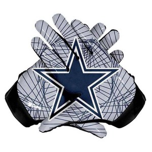 ELIXE SPORTS <b>Full</b> Finger American Football Gloves Breathable Stretch Synthetic Leather Non <b>Slip</b> Hook Loop Closure Adjustable - Product Image 5