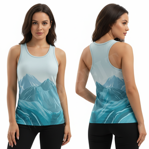 เสื้อกล้ามออกกำลังกายสมรรถนะสูง ดีไซน์ทันสมัย น้ำหนักเบา แบบไร้แขน ทรง Racerback เหมาะสำหรับออกกำลังกายกลางแจ้งและสวมใส่ลำลอง - Product Image 3