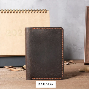 Bolsa de certificado con logotipo personalizado de fábrica, tarjetero de cuero Crazy Horse, tarjetero de cuero de vaca genuino, estuche delgado para tarjetas de crédito - Product Image 5