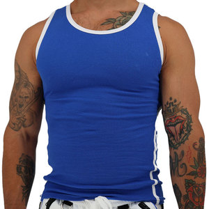 Camiseta sin mangas de baloncesto 100% algodón, deportiva, transpirable, 180 g/m², ligera, ideal para verano, anti-bolitas, para culturismo. - Product Image 4