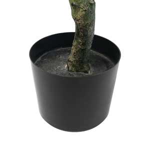 Grand arbre artificiel <span class=keywords><strong>en</strong></span> figuier à feuilles de violon, 120 cm, <span class=keywords><strong>en</strong></span> <span class=keywords><strong>pot</strong></span>, plante artificielle réaliste, ficus lyrata, décoration intérieure, bureau, Noël - Product Image 5