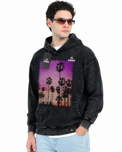 Sweat à capuche vintage délavé pour homme, coupe oversize, en coton doux, style streetwear décontracté, avec service OEM, qualité supérieure - Product Image 5