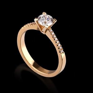 Bague Éternité en Or Blanc 14K avec Diamants Naturels de Laboratoire, Bijoux Provence, Tendance Mariage pour Femme - Product Image 5