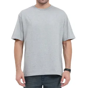 T-shirt pour homme 100% coton bleu marine surdimensionné 240 g/m² motif uni 220 g/m² T-shirt uni - Product Image 1