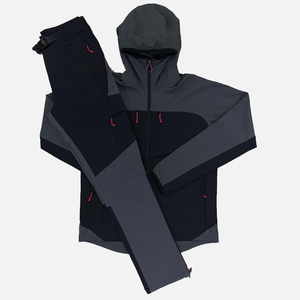 Conjunto deportivo ligero tipo cortavientos con ajuste cómodo, estilo deportivo y moderno, chándal de nailon para hombre - Product Image 3