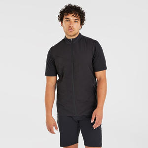 Gilet de golf softshell d'hiver pour hommes, veste de randonnée sans manches doublée de polaire chaude, vêtements d'extérieur avec poches, style formel à séchage rapide - Product Image 5