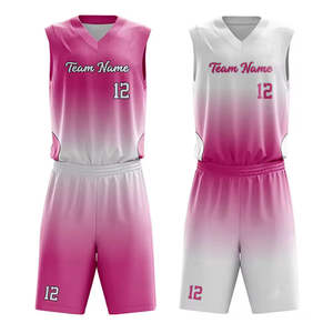 Ensemble d'uniformes de basketball réversibles personnalisables avec nom d'équipe – Maillot et short de basketball pour hommes, femmes, jeunes et adultes – Tenue de sublimation - Product Image 3