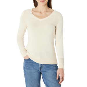Classic v neck elegant solid color ladies all day <b>tshirt</b> crafted lightweight fabric - Product Image 1