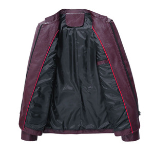 Warm Breathable Leather Jacket for <b>Men</b> Blending Winter Functionality with Stylish <b>Sherpa</b> Lined Streetwear Design - Product Image 2