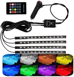 ไฟตกแต่งภายในรถยนต์ ELTRON TURBO แบบ LED 48 ดวง 12 โวลต์ กระแสตรง หลายสี ซิงค์กับเสียงเพลง สร้างบรรยากาศภายในรถ - Product Image 3