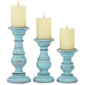 Handcrafted Wooden Pillar <b>Candle</b> Holder <b>Set</b> Rustic Decorative Tabletop <b>Candle</b> Stand for Home Wedding Decor - Product Image 6