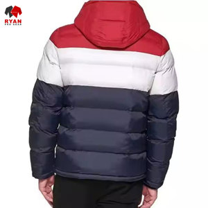 Blouson matelassé sur mesure pour homme, logo personnalisé, fermeture éclair, tissu respirant et confortable, col à capuche - Product Image 4