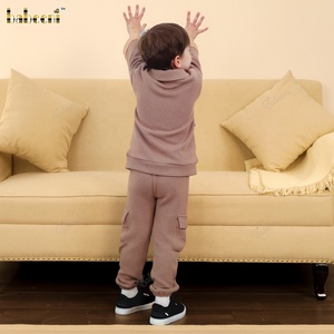 ชุดเสื้อผ้าเด็กผู้ชายผ้าฝ้าย 100% บุขนแกะ ขายส่ง ODM เสื้อผ้าเด็กปักลาย BC1332 - Product Image 5