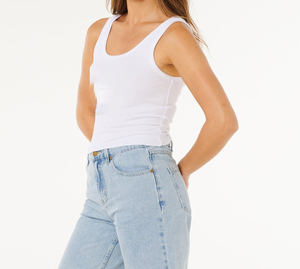 Camisetas de Tirantes para Mujer, para Correr, Hacer Ejercicio, Gimnasio, con Cuello Redondo y Tejido Acanalado Suave - Product Image 2