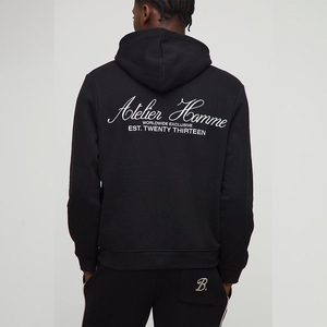 Sudadera con Capucha Premium de Invierno para Hombre y Mujer, de Algodón con Panel Marrón, de Secado Rápido, Lavado Ácido, Hecha en Pakistán - Product Image 5