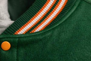 Veste universitaire unisexe personnalisée pour l'hiver, en laine, respirante, coupe-vent, chauffante, avec patch de nom personnalisable, broderie en chenille - Product Image 6