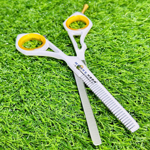 Ciseaux de coiffure professionnels en acier inoxydable et ensemble de ciseaux à effiler pour barbier avec pointe de précision ultra-affûtée - Product Image 2