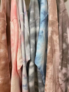 เสื้อสเวตเชิ้ตผู้ชายคอกลมทรงโอเวอร์ไซส์ ลายมัดย้อม ถักนิตติ้ง สวมใส่สบายๆ สำหรับฤดูใบไม้ร่วง ทรงปกติ แขนยาว - Product Image 6