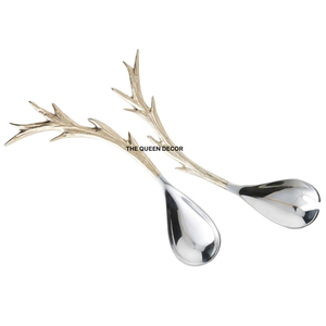 Prime Quality Aluminum Casted <b>Gold</b> Plated Flowers Designer Cutlery Set for Dining <b>Table</b> Supplies in Best Price - Product Image 4