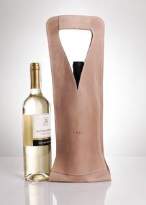 Authentic Vintage Genuine Leather Wine Holder Premium Single Wine Bottle Carrier Case Classic <b>Gift</b> Storage LEB-0099C - Product Image 2
