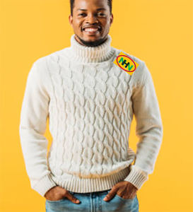 Suéter de Invierno para Hombre, Cuello Alto, Lana/Acrílico, Cálido, Suave, Transpirable, Antiencogimiento, Secado Rápido, Casual, con Cierre de Cremallera, Color Liso - Product Image 1