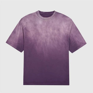 T-shirt pour homme en coton premium, style vintage délavé à l'acide, coupe ample, streetwear décontracté pour un look quotidien - Product Image 3
