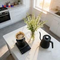 Set Dripper Kopi Keramik Hitam Bentuk Kerucut yang Dapat Dilepas, Pembuat Kopi Pour-Over Tekstur Batu, Logo Kustom Bunga, Untuk Penggunaan Kafe, Gaya Klasik