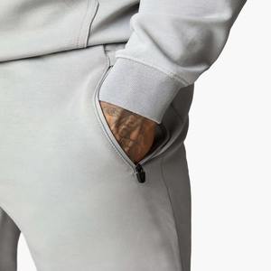 Sweat-shirt à capuche gris clair pour homme, manches longues, couleur unie, décontracté, respirant, coupe régulière, pour l'automne - Product Image 5