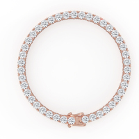 Pulsera de tenis unisex de lujo con zafiro azul y diamantes de talla brillante, oro de 14K y 18K, cierre plegable, engaste de canal y eslabones finos