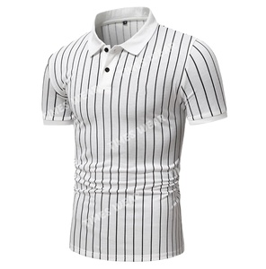 Respirant hommes confortable 100% coton Slim Fit court-Golf pour polos décontracté solide impression Design Polo - Product Image 1