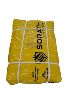 Bâche en PE sur mesure la plus vendue, tissu maillé uni 250 g/m², maille 12x12, imperméable, résistante aux déchirures, robuste, avec œillets - Product Image 4