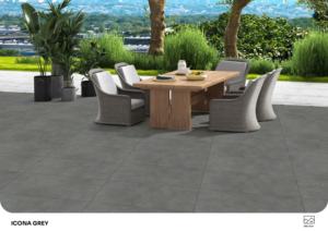 กระเบื้องพอร์ซเลนแบบด้านสไตล์โมเดิร์นรัสติก ขนาด 600x1200 มม. ผิวสัมผัสธรรมชาติ สำหรับปูพื้นและผนัง ใช้ได้ทั้งภายในและภายนอกอาคาร - Product Image 2