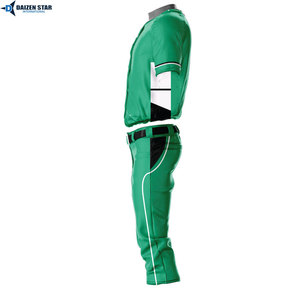OEM Baseball Team Uniform Set Breathable Quick Dry Customizable Polyester Jersey Pants Kit - Product Image 2