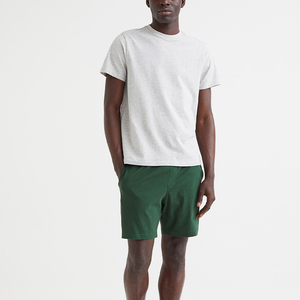 Factory Made Custom New <b>Pattern</b> Design <b>Men</b> <b>Shorts</b> Elastic Waist Mid Length Summer <b>Short</b> for Sale 100% Cotton Canvas Hip Hop - Product Image 2