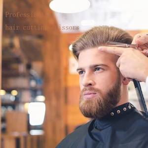 Ciseaux de coiffure professionnels en acier inoxydable, lame tranchante, pour droitiers, manche long, ciseaux de coupe de cheveux - Product Image 5