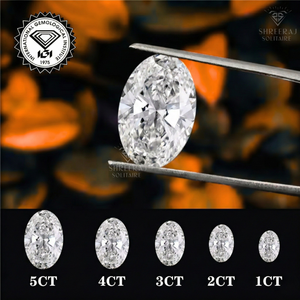 Diamant ovale certifié IGI 1,00 carat, couleur D, blanc, clarté VVS1, cultivé en laboratoire, diamant original de haute qualité pour bijoux - Product Image 1