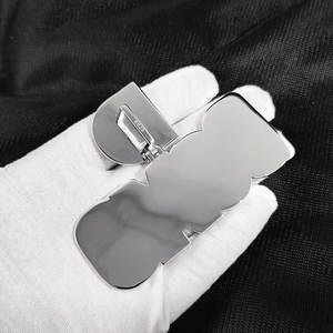 Pendentif personnalisé en argent 925 avec diamant de laboratoire pour homme, lettre D initiale, bijou de luxe, cadeau pour homme audacieux - Product Image 6