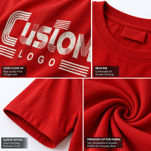 Camiseta de Manga Corta a Rayas para Hombre, Cuello Redondo, Tejido de Punto, Corte Regular, 100% Algodón, Transpirable, Uso Diario, 100% Algodón, Personalizada - Product Image 5
